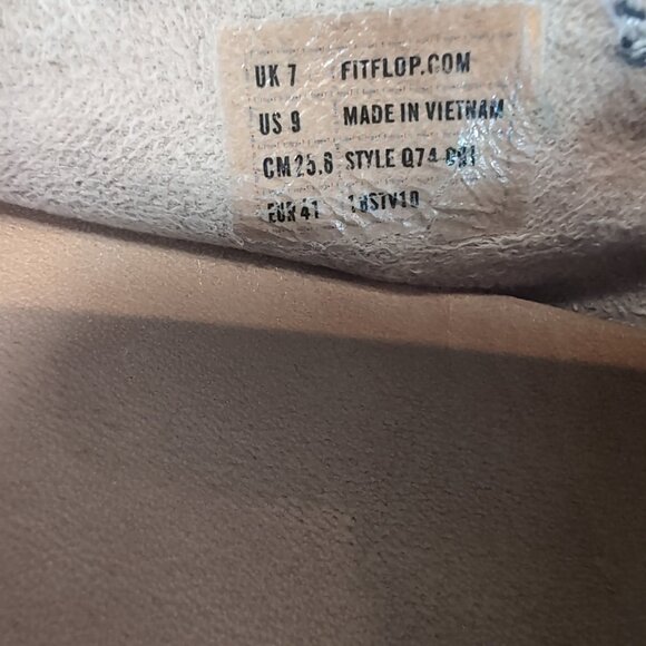 Fit Flop Allegro Flats Black Pebble Leather Ballet Women US 9 UK 7 EU 41 FitFlop - Picture 9 of 16